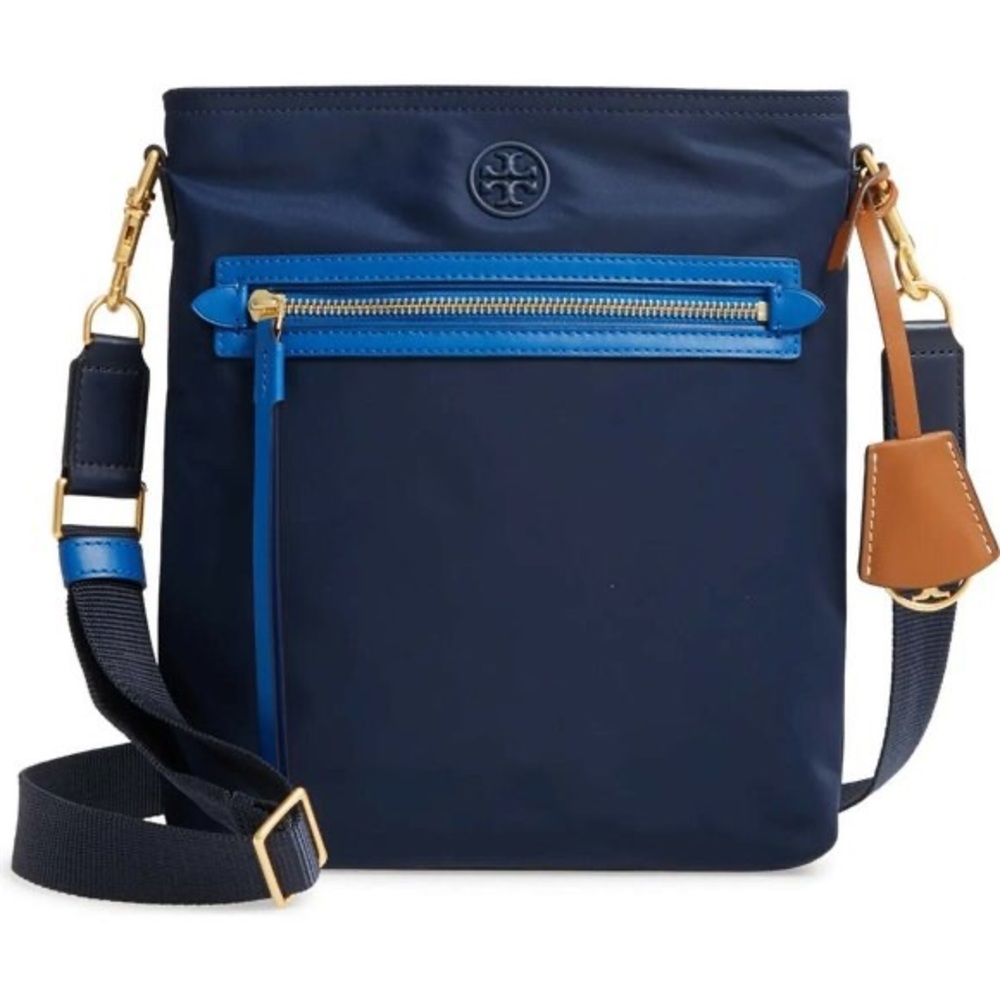Tory Burch Navy Cobalt Blue Crossbody Sling Bag